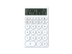 Calculadora Infantil Multifuncional Portátil De Bolsillo Con Pantalla Grande Para Oficina Escuela Hogar Blanco