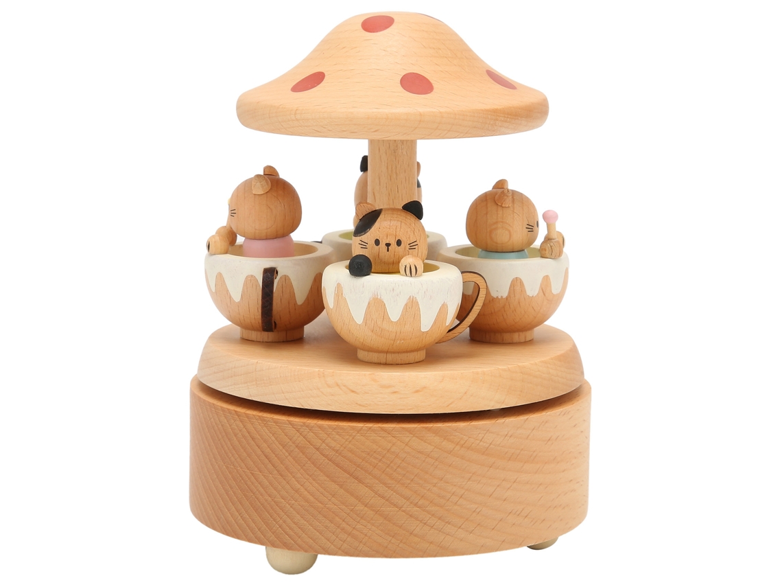 2026-caja De Música Gatito Bonito Decoración Hogar Regalos San Valentín Artesanías De Madera Para Sala Y Dormitorio