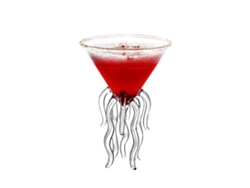 Copa de vino translúcida con forma de pulpo, copa de cóctel con forma de medusa, Rosewell 2024