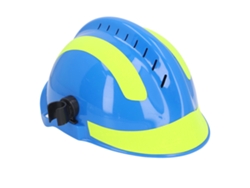 Casco De Seguridad Ajustable Resistente Al Calor Absorbe Impactos Para Construcción Y Rescate Azul