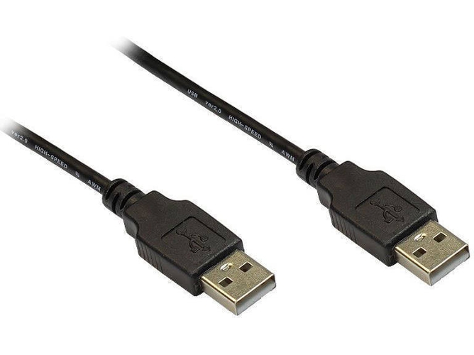 Cable USB ALCASA (USB - 50 cm - Negro)