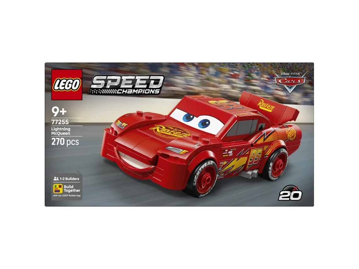 Lego® 77255 Speed Champions Rayo Mcqueen – Coche Coleccionable, Regalo Fans Cars Disney Pixar