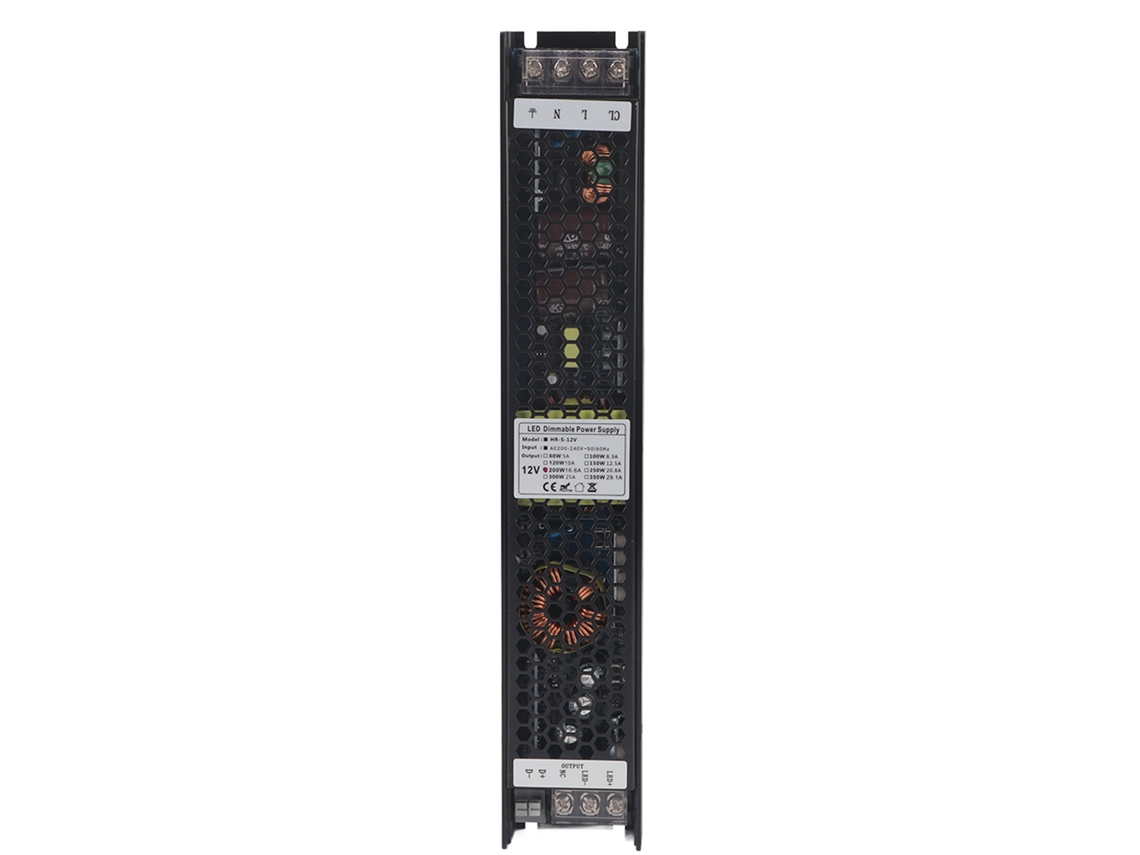 Fuente De Alimentación Ajustable De 200 W, 12 V/16,67 A Con Control Scr, Pwm 0-10 V, Dali Y Carcasa De Aluminio.