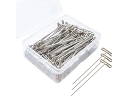 200 Alfileres En T De 38 Mm Para Hacer Pelucas, Dar Forma, Tejer Y Acero Inoxidable