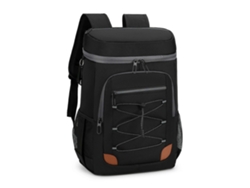 Mochila térmica multifuncional a prueba de fugas, bolsa refrigeradora aislada para viajes, almuerzo, senderismo y pesca (negra)