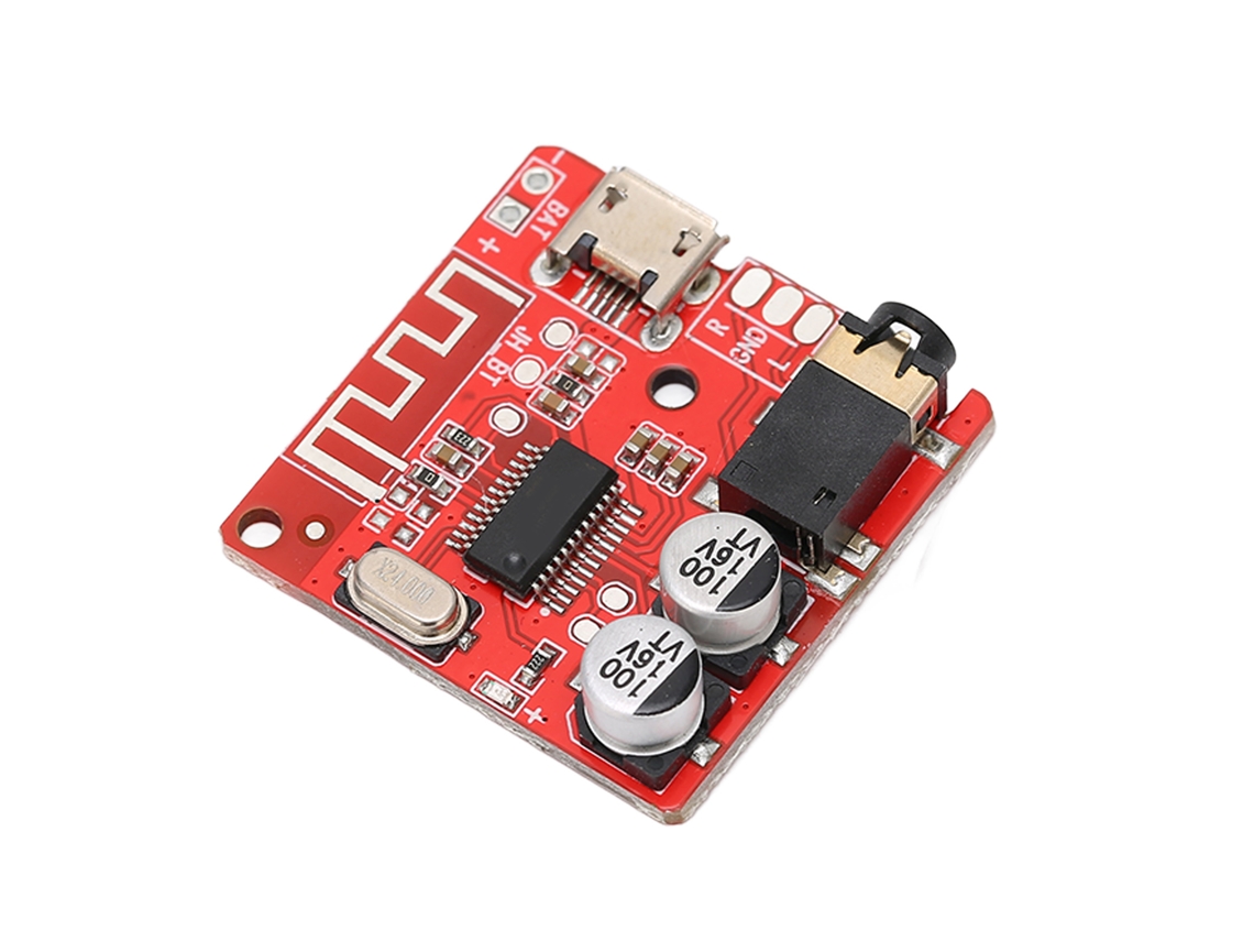 Placa Amplificadora Estéreo Bluetooth 5.0 De 3,7-5 V Con Indicador Led Para Proyectos De Bricolaje En Automóviles.