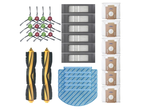 Para ecovacs deebot ozmo t8/aivi robô escova principal/lateral filtro saco de pó