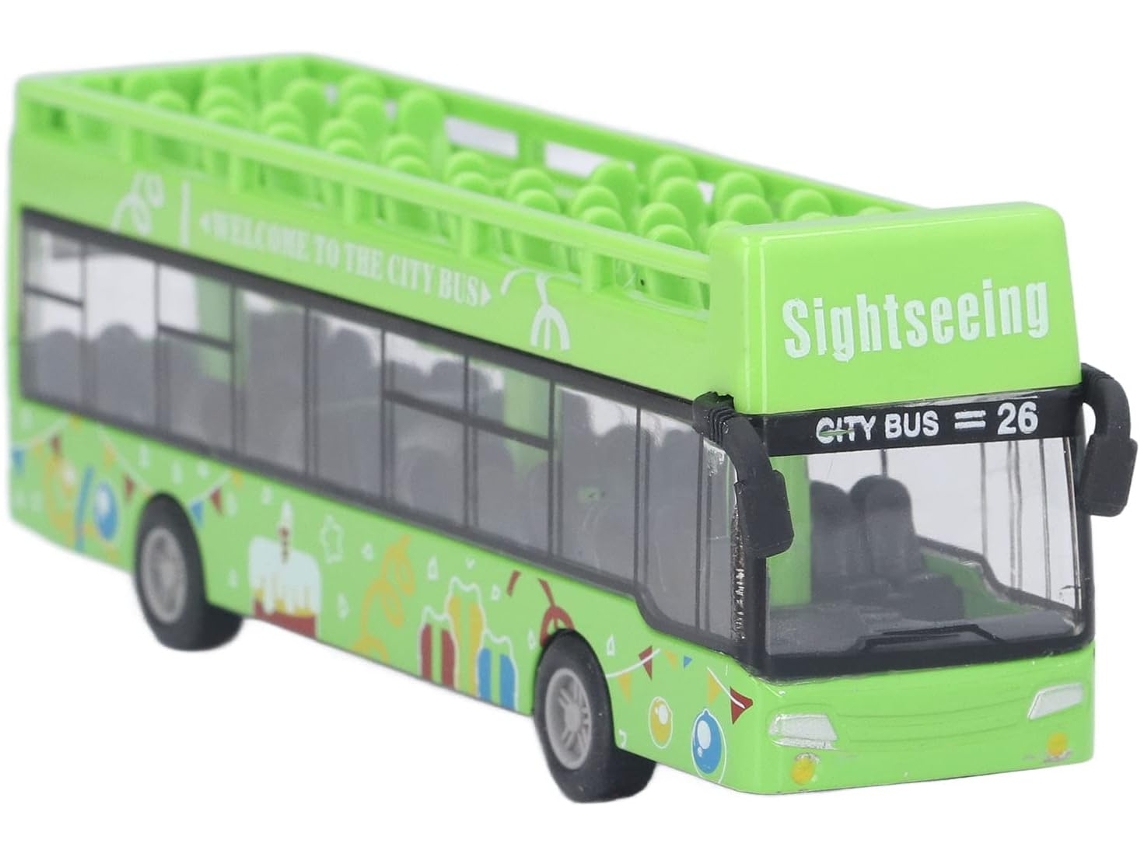 Autobús Rojo | Modelo De Autobús De Juguete De Aleación De 5,9 X 2 X 1,2 Pulgadas Para Bebés Y Vehículos Turísticos