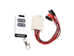 Controlador De Cabrestante Para Coche Rc De 4 Canales Con Luz De Control Remoto Para Vehículos Oruga Universales A Escala 1/10.