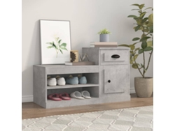 Zapatero Organizador en Derivados de Madera Gris Cemento 100X42X60 Cm