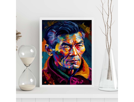 Los Pinceles NACNIC Shishapangma Pincel De Pintura Al Óleo Colorfull Ha. Estampados De Arte De Pared Estético Para El Diseño De Dormitorio