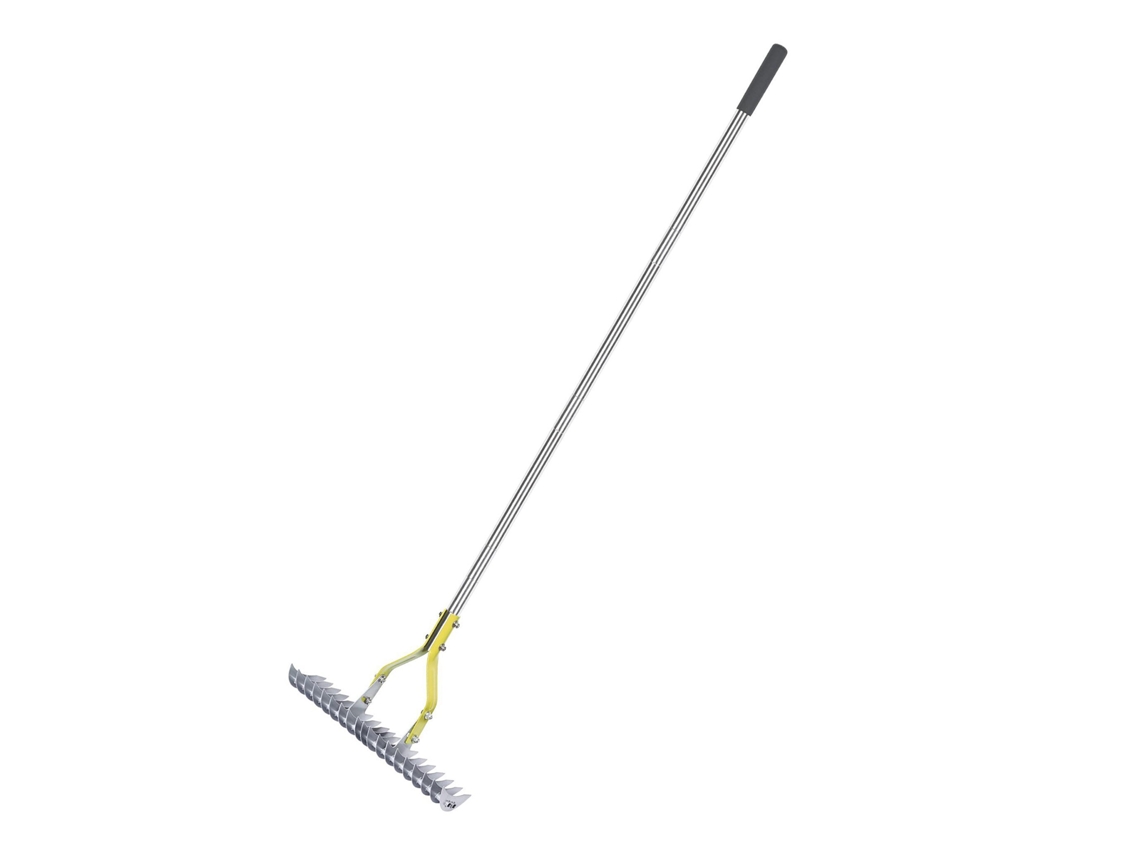 Peine Ergonómico De Acero Inoxidable De 38 Cm (15 Pulgadas) Para Eliminar Hierba Seca, Hojas Y Ramas.