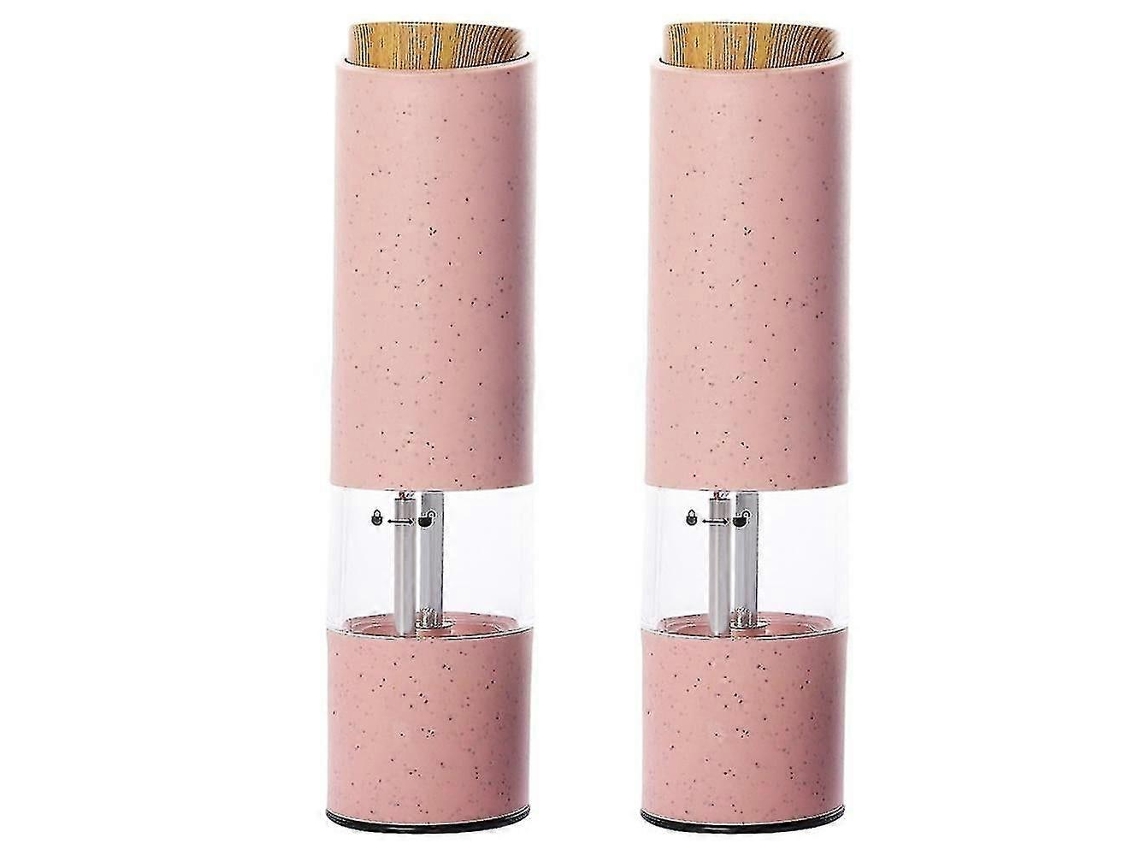 Juego de molinillos eléctricos de sal y pimienta con grosor ajustable, molinillo automático para uso en la cocina Nostalgia88