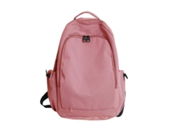 Mochila escolar de nailon a la moda, mochila grande para viajes con portátil, mochila informal para estudiantes, rosa