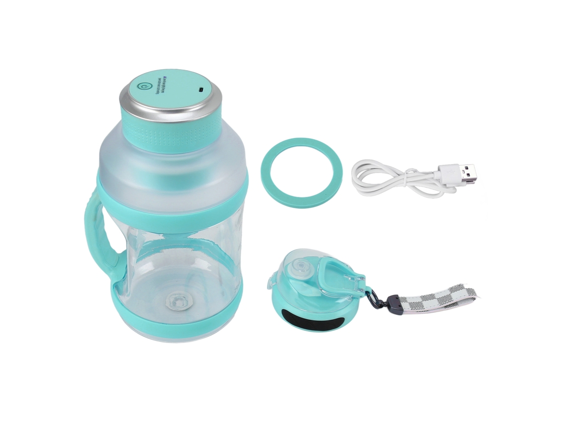 Licuadora Deportiva Portátil De 2 Litros, 18000 Rpm, 4000 Mah, Usb, Ideal Para Batidos Y Viajes.