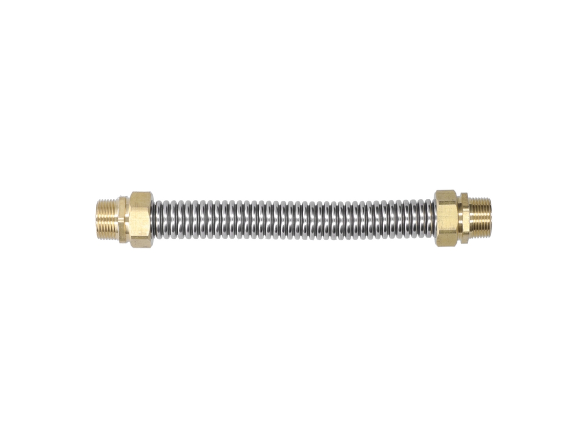 Tubo Ondulado De Acero Inoxidable Con Rosca Macho G3/4 Para Aire Acondicionado, Calentador De Agua, 25cm