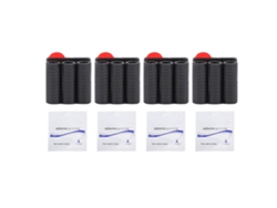 4 Conjuntos De Porta Brocas De 1/4 Pulgada Con Funda De Goma Adhesiva Para Taladro Eléctrico Y Destornillador Eléctrico