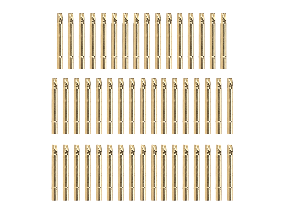 Cubierta De Aguja De Sonda De Prueba Ub189‑4s De Latón Chapado En Oro, 3.55mm De Diámetro Y 34mm De Longitud