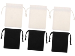 Bolsas Cordón 6 Piezas Letrero Almacenamiento Regalo Pequeñas