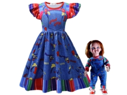 Disfraces de cosplay de Halloween, muñecos fantasmas, vestidos de niñas130CM