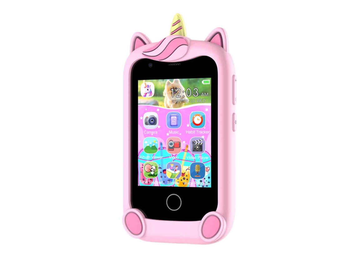Teléfono móvil de juguete para niños de 3, 4, 5, 6, 7 y 8 años, ideal para Navidad y cumpleaños, con pantalla táctil de 2,8 pulgadas, cámara, juegos y música.