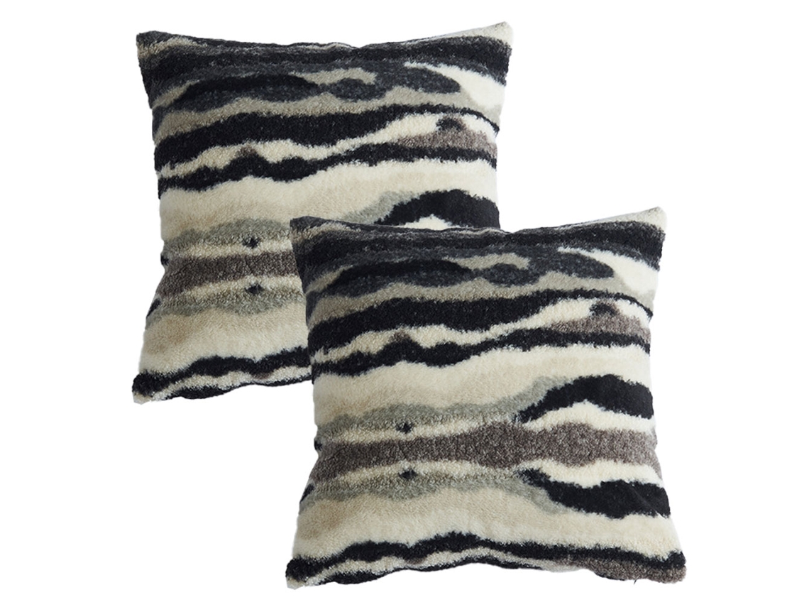 Fundas Para Cojín - 2 Piezas En Peluche Texturizado