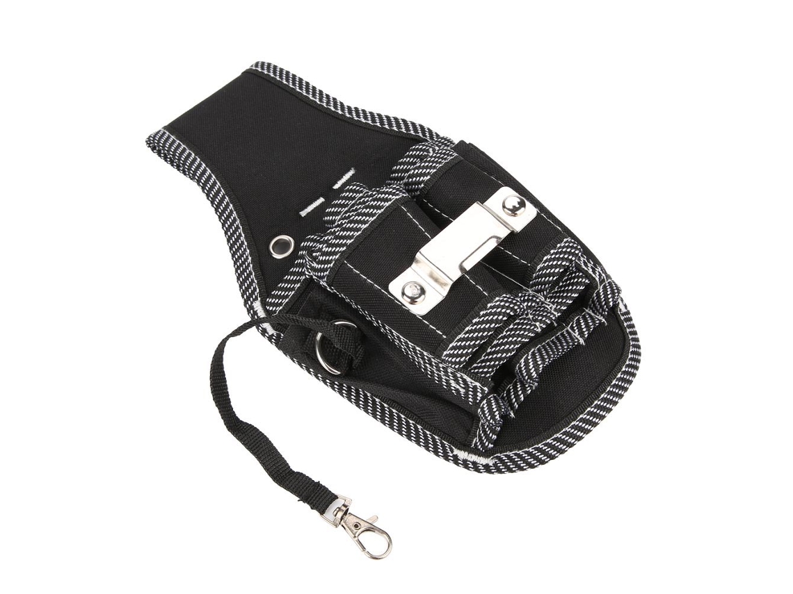 Bolsa lumbar para herramientas de electricista (multibolsillos, compatible con destornilladores y alicates)