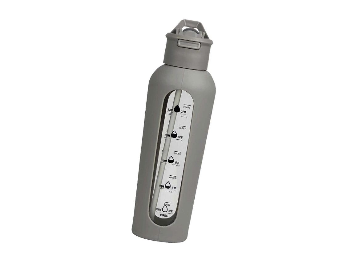 Botella De Agua De Vidrio, Botella Deportiva, Gran Capacidad Con Medidas, Jarra De Agua Rosewell