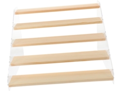 Soporte De Exhibición De Juguetes De Madera, 30 Cm, 5 Niveles, Estante Elevado De Madera Natural.