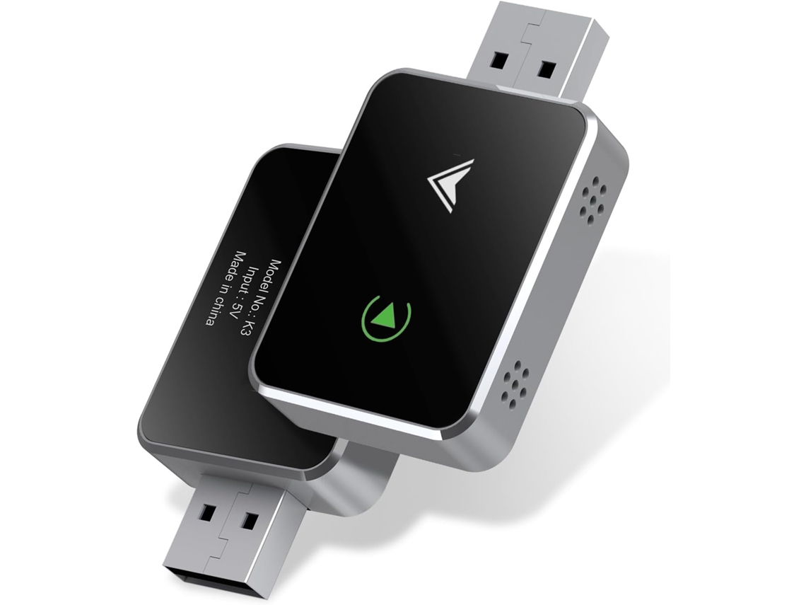 Adaptador inalámbrico CarPlay 2025, 2 en 1, compatible con CarPlay y Android Auto CZHHMART