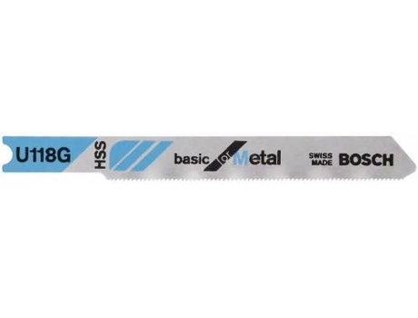 Hoja de Sierra de Calar BOSCH U 118 G Basic para Metal