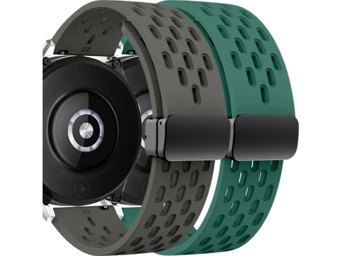 Pack 2X Pulsera Snapflow para Garmin Legaxy Hero Captain Marvel Gris y Verde VEANXIN