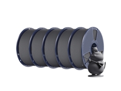 Filamento para impresora 3D, PLA, baja contracción, gris, OEM