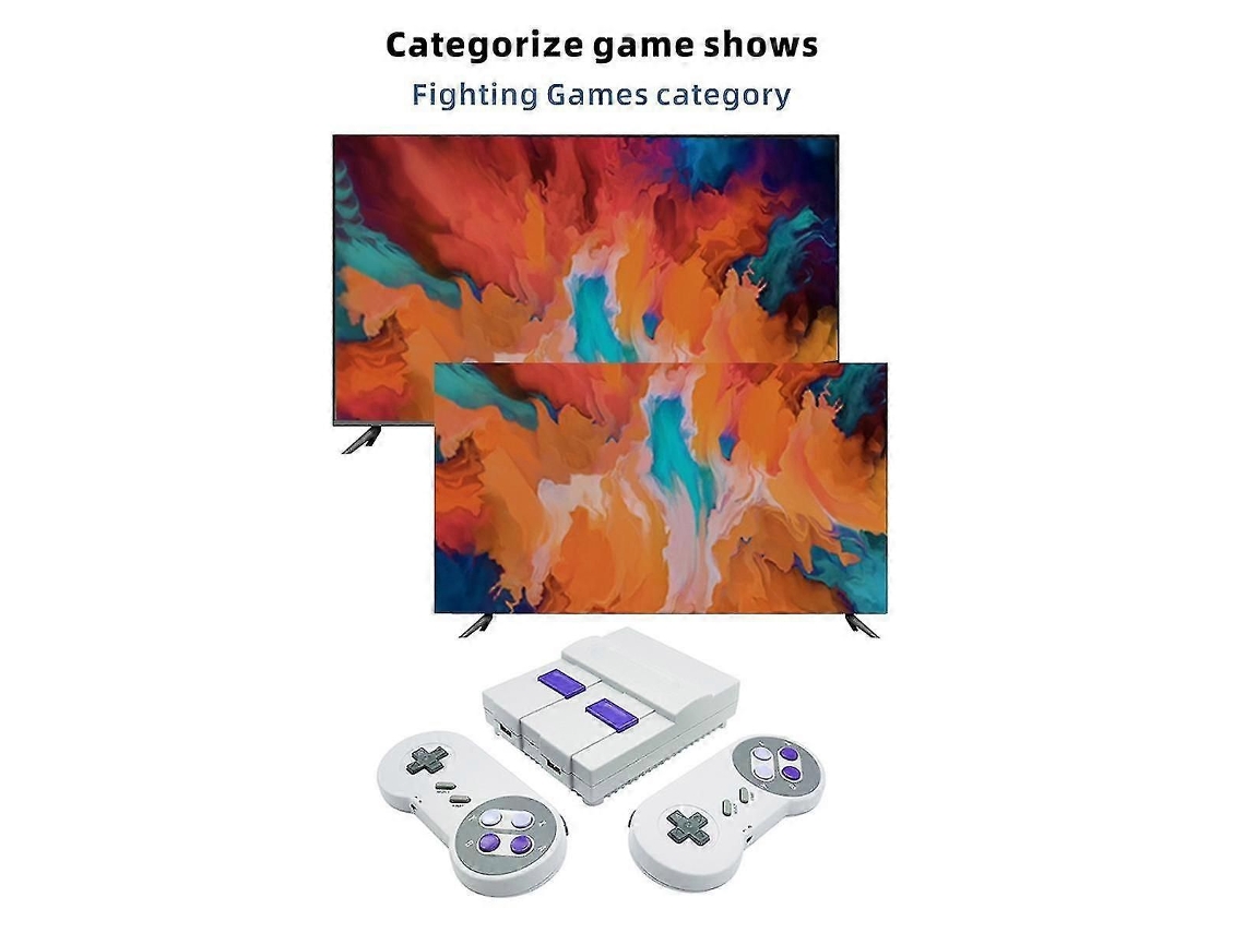 Consola de juegos retro Snes821, 2.4G, inalámbrica, mini dual, para TV con 821 botones integrados. GOKOCO
