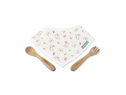Set Bandana Y Cubiertos Natur Picneat Bunny MINILAND