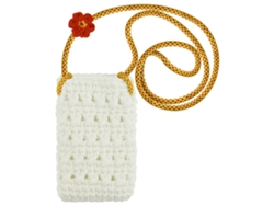 Bolso Ombro Smartphone Tricotada Mão Padrão Flores Série Para Realme Para Obter Detalhes, Consulte A Descrição. Yemaesre Blanco