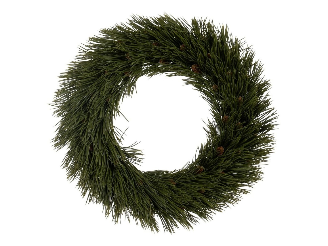 Corona de Navidad Verde PVC 42 x 42 cm
