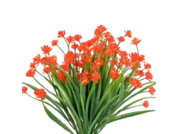 Flores artificiales, plantas de plástico resistentes a los rayos UV para decoración. KOFIHETY