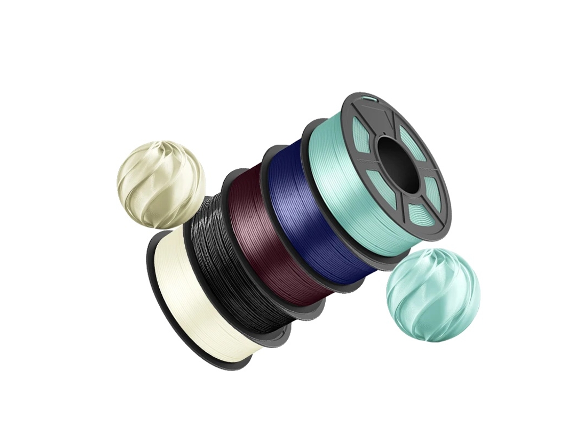 Filamento para impresora 3D, TPU flexible, calidad de impresión mejorada, TPU Silk Mix04, 5,5 kg, OEM