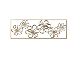 Decoración de pared BELIANI Cerium de Hierro Dorado 90x0.5x31