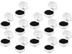 Joyería Acrílica 12 Piezas Portátil Transparente Proteger Polvo Ideal Cumpleaños Madre Caja Tapa Día