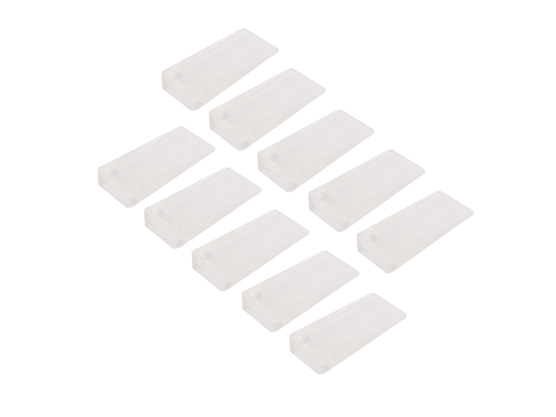 10 Tapones Para Puertas Sin Taladrar Apilables Transparentes Tpr Flexibles Anti Choque