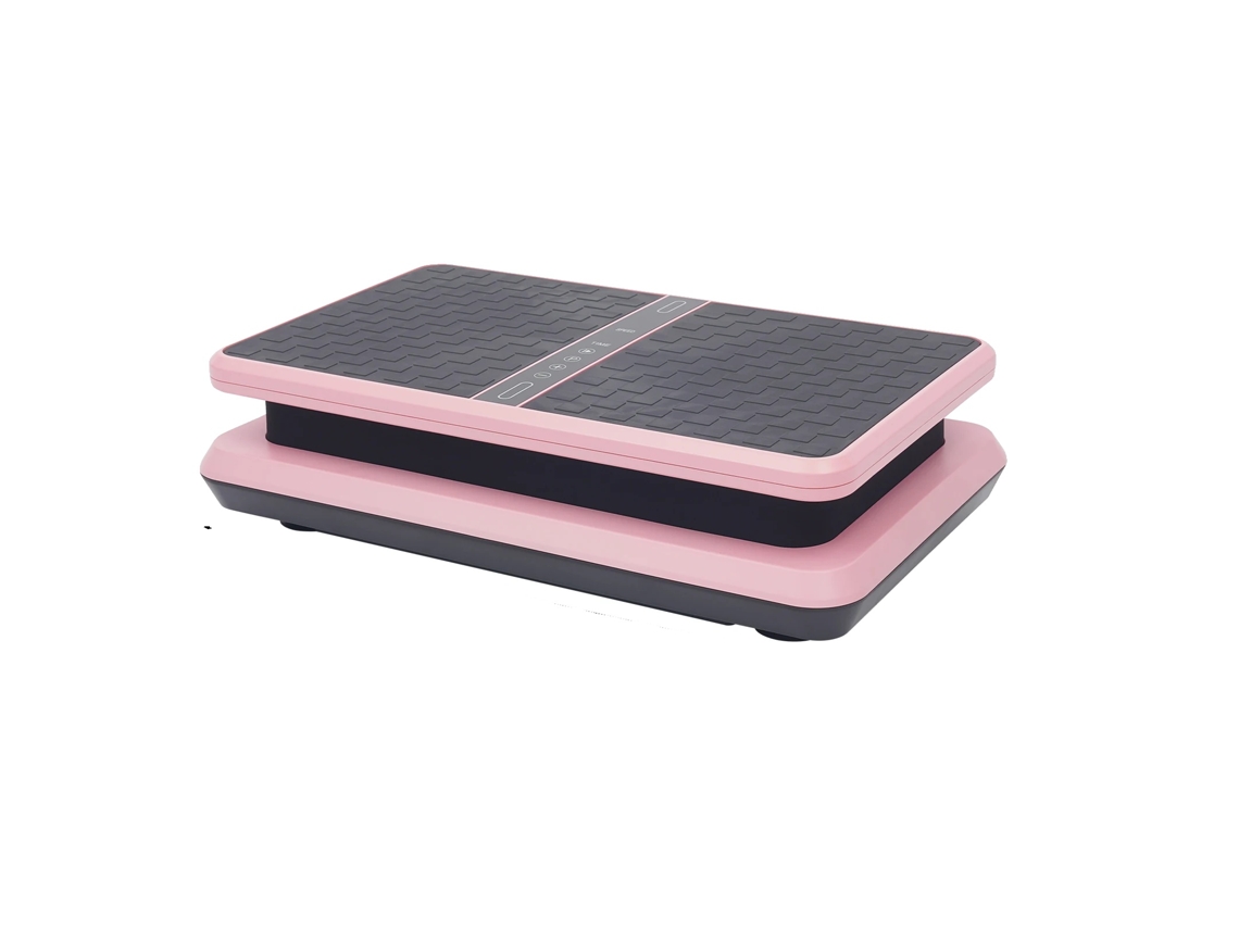 Plataforma vibratoria, entrenamiento de cuerpo completo, diseño compacto, color rosa OEM