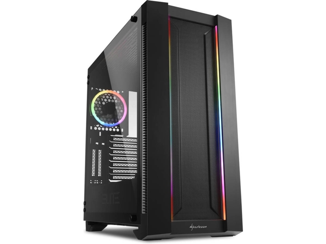 Caja PC SHARKOON CA200M (ATX Mid Tower - Negro)