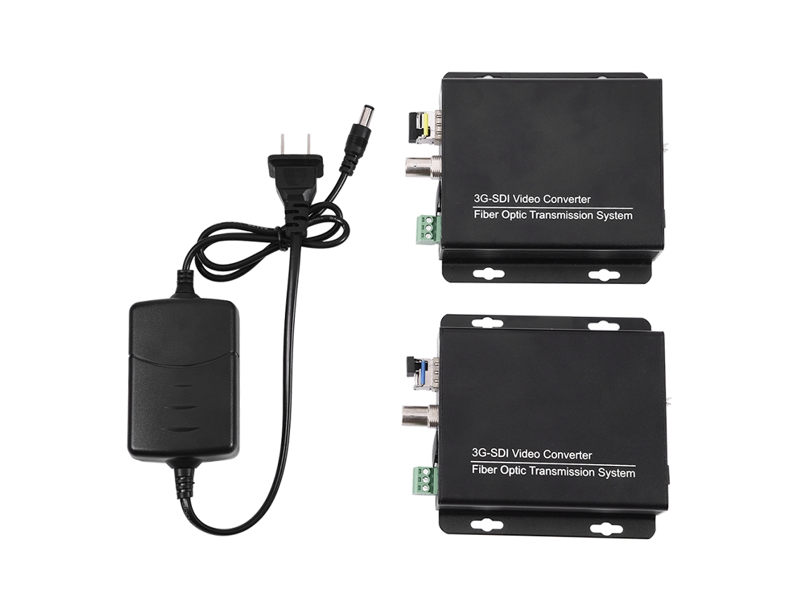 Convertidor de fibra óptica SDI LC 3G Transmisor Receptor Vídeo Audio 1080p HD