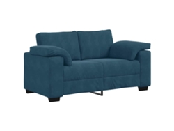 Maison Exclusive - Sofá De Dos Plazas Azul, 160x77x82 Cm, Terciopelo