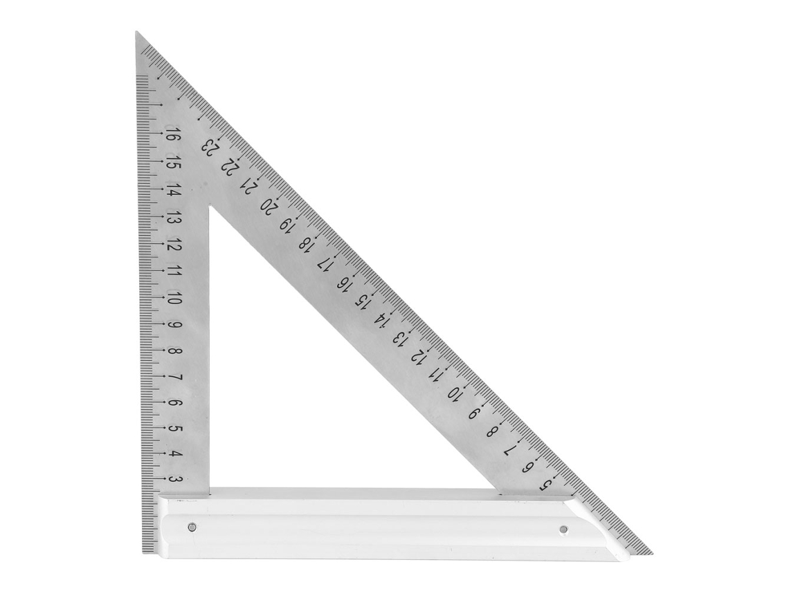 Régua Triangular De Aço Inoxidável 180mm Ângulo Retângulo Para Carpintaria Medição Tu-987