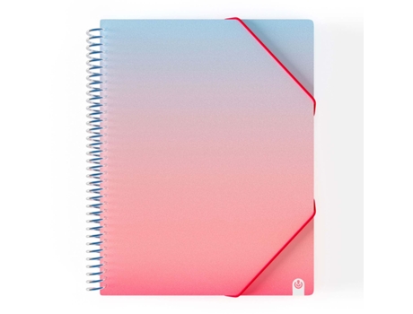 Portafolio CARCHIVO United A4 Espiral con 20 Bolsillos Rosa 53252060