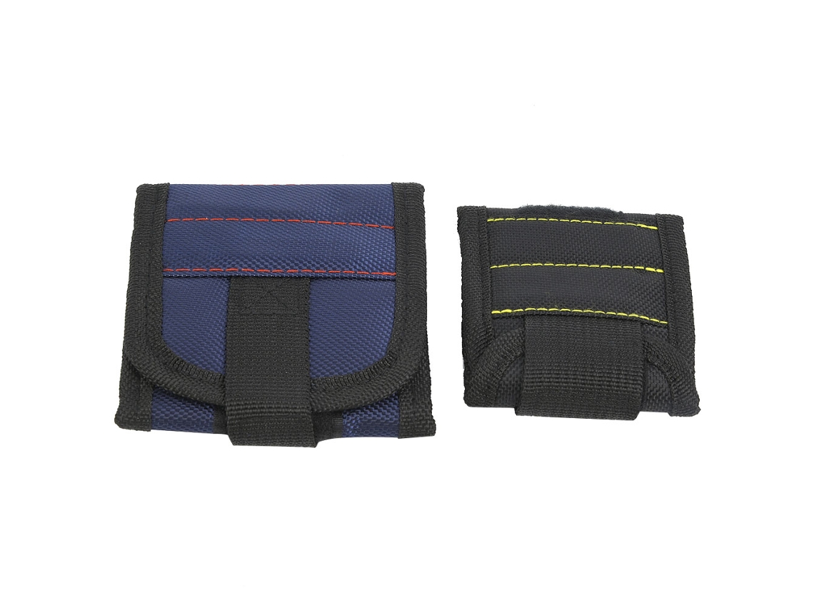 Correa Magnética Para La Muñeca Para Herramientas Con Bolsa Portátil Para Tornillos Y Clavos - Azul