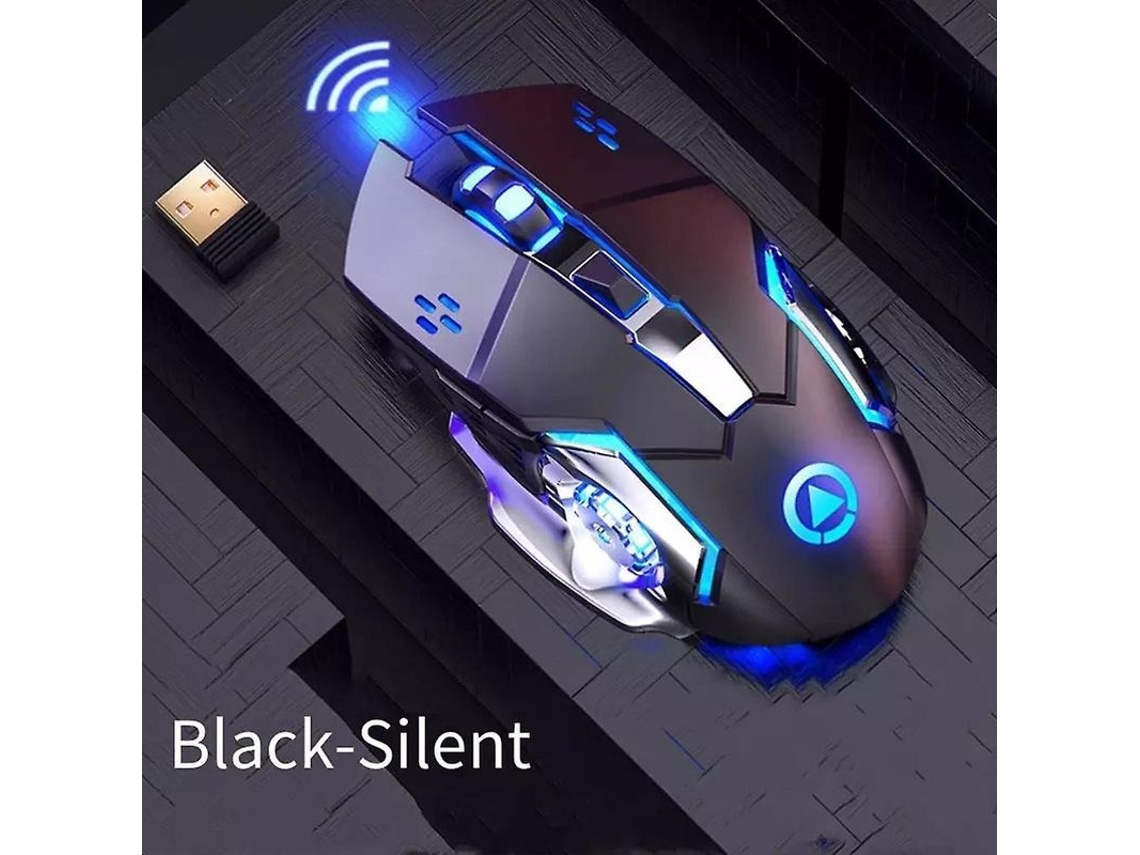 Ratón Mecánico Inalámbrico Recargable Para Juegos Con Retroiluminación, Diseño Ergonómico Y Silencioso, Ideal Para Regalar.